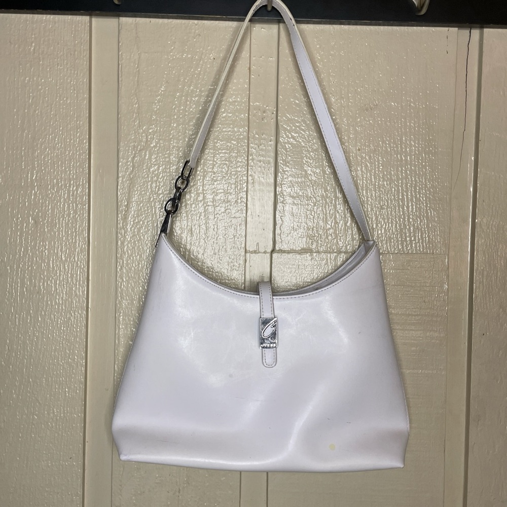 GUESS White Shoulder Bag Y2K Mini Pur